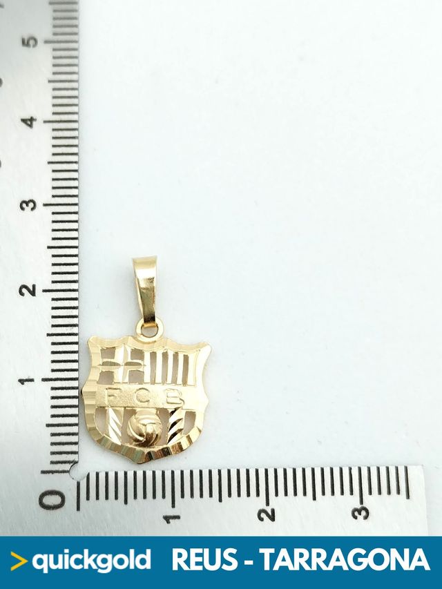 035-03-00860 COLGANTE ORO 18K ESCUDO DEL BARÇA