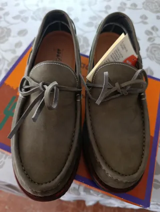 Mocasines Apache Marrones/Verdes