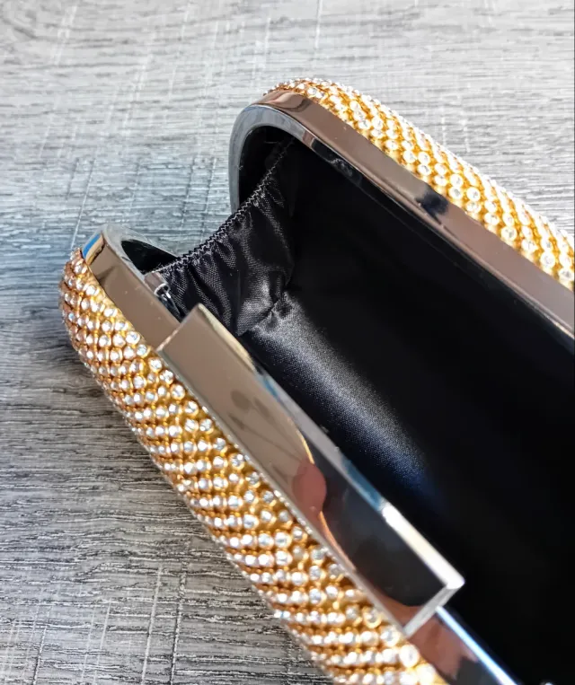 Borsa a tracolla dorata