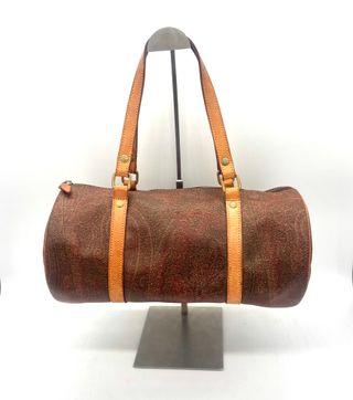 Bolso Estampado Paisley Marrón y Rojo