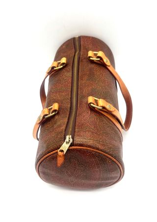 Bolso Estampado Paisley Marrón y Rojo