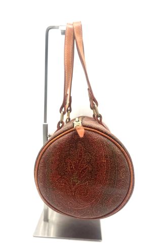 Bolso Estampado Paisley Marrón y Rojo