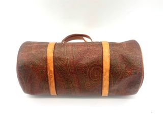 Bolso Estampado Paisley Marrón y Rojo