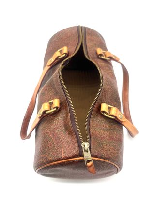 Bolso Estampado Paisley Marrón y Rojo
