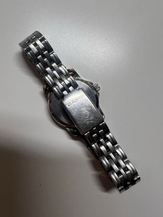Reloj Casio Plata y Blanco