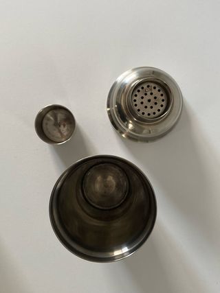 Coctelera Art Déco Alpaca Años 20-40