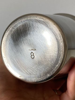 Coctelera Art Déco Alpaca Años 20-40