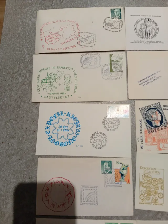 Lotto di 20 buste e cartoline filateliche, esposizione ecc.