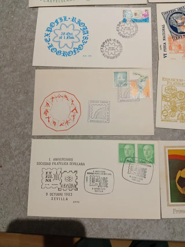 Lotto di 20 buste e cartoline filateliche, esposizione ecc.