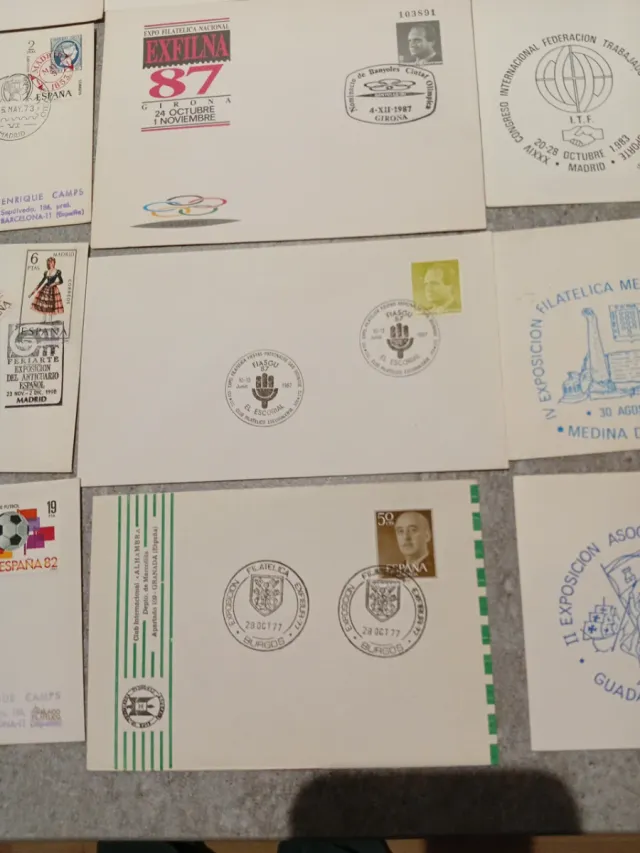 Lotto di 20 buste e cartoline filateliche, esposizione ecc.