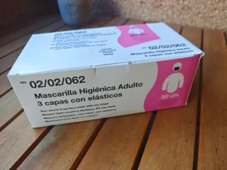 Lote  17 Cajas Mascarillas Higiénicas Adulto Rosa