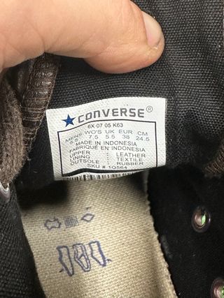 Converse All Star Pelle Marrone Tg 38