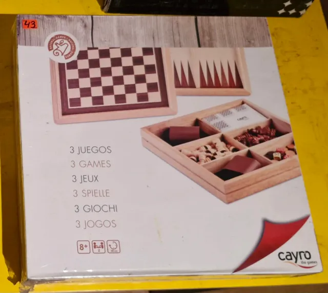 Juego de mesa 3 en 1 Cayro