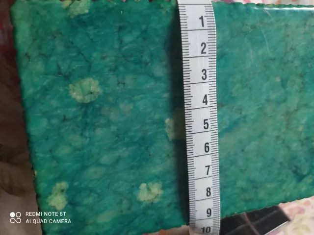 Antigua caja de joyas verde