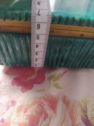 Antigua caja de joyas verde