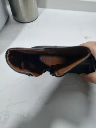 Botines de cuero negros para mujer