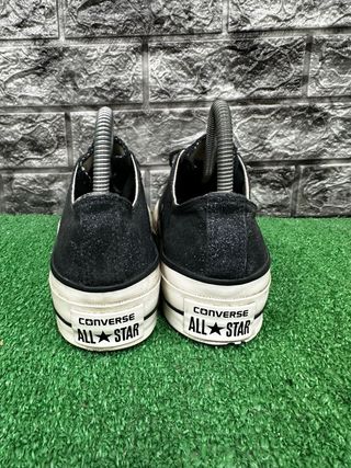 Converse Platform Glitter Nero Argento Tg 36