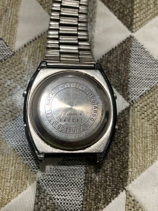 Reloj Casio Digital Plata y Azul