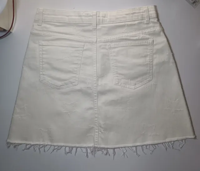 Falda vaquera blanca