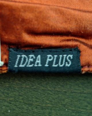 Foulard terciopelo marrón y naranja