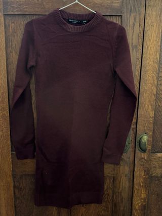 Abito maglia burgundy