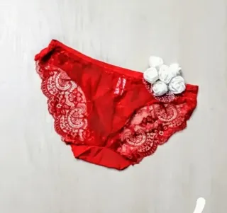 Braguita Tanga Encaje Rojo Talla L
