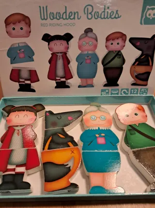 Juego Imanes Caperucita Roja Madera