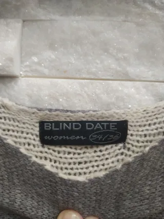 Mantella lana donna beige/grigio taglia unica