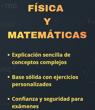 Clases particulares de Física, Mates e Inglés