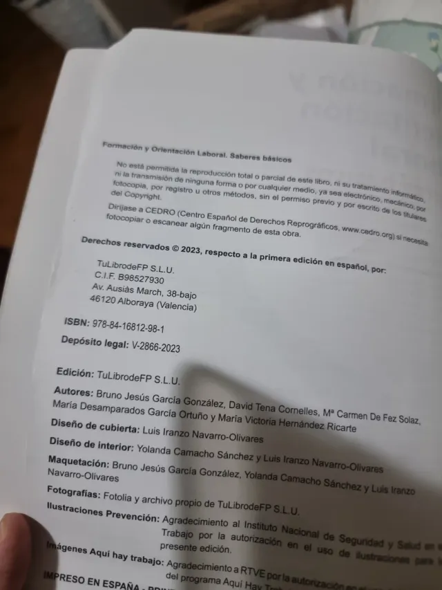 Formación Y Orientación Laboral Saberes Básicos...