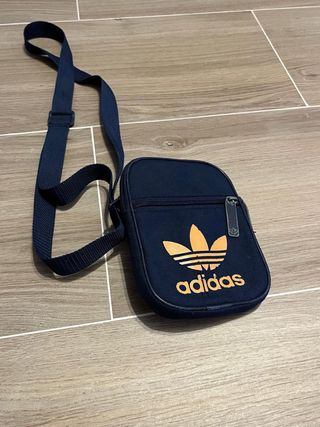 Bandolera Adidas Azul y Dorado