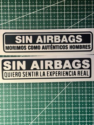 Pegatinas Sin Airbags Vinilo