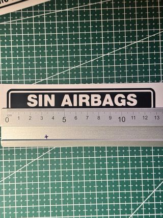 Pegatinas Sin Airbags Vinilo