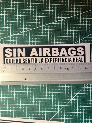 Pegatinas Sin Airbags Vinilo