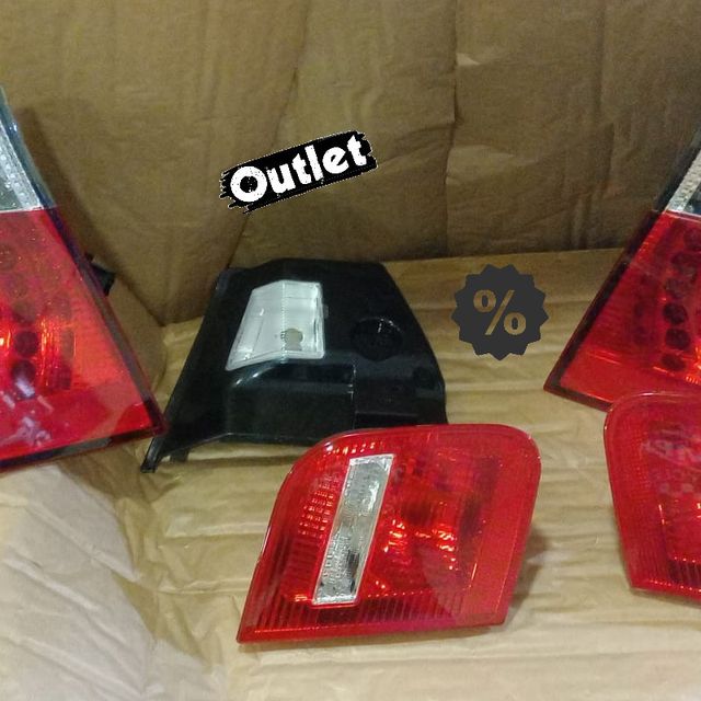 ÇS PILOTOS BMW E46 01-05 LED ROJO CROMO LOOK