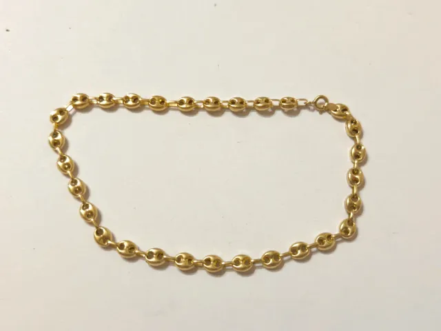 Pulsera grano de café en 18 kt.