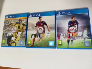 Lote FIFA 15, 16 y 17 PS4