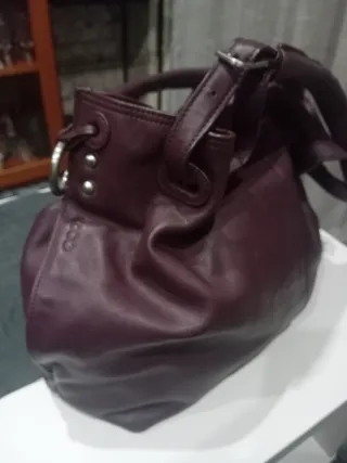 Bolso Piel Granate Ecco
