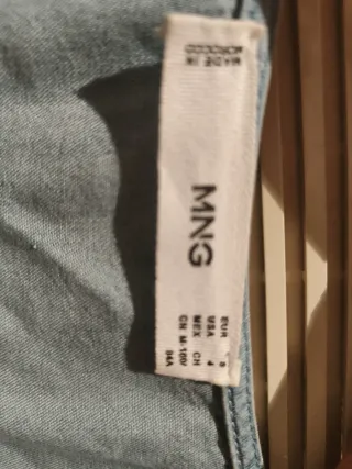 Vestido sin manga, tipo vaquero