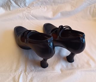 Zapatos negros mujer con tiras - Talla 36