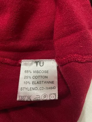 Camisola gola alta vermelha