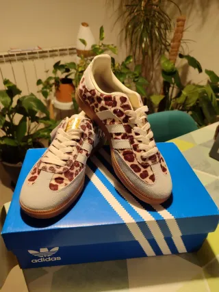 Adidas Bambas Animal Print Beige Marrón