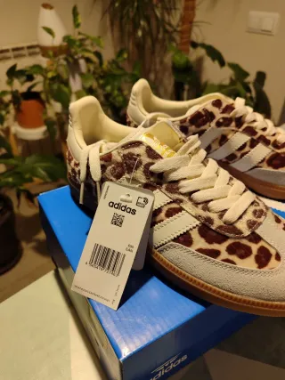 Adidas Bambas Animal Print Beige Marrón