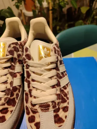 Adidas Bambas Animal Print Beige Marrón