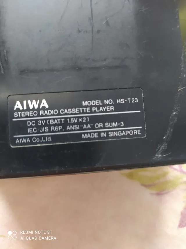 Reproductor Radio Cassette AIWA HS-T23