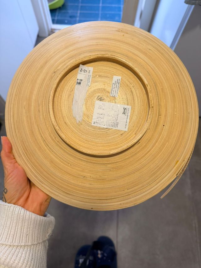 Plato de bambú IKEA
