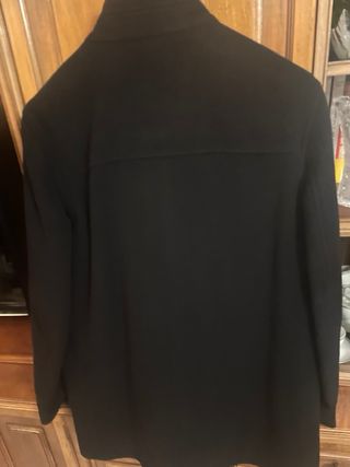 Abrigo de paño negro Milestone hombre