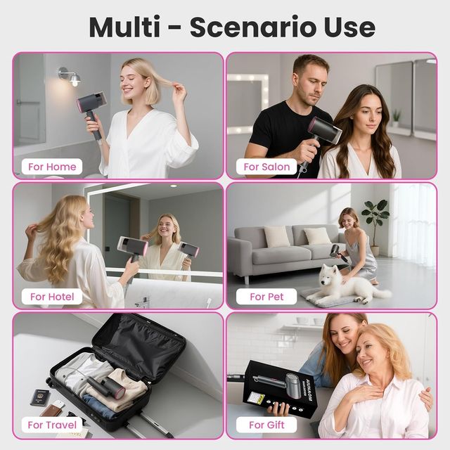 Asciugatrice per capelli pieghevole da viaggio