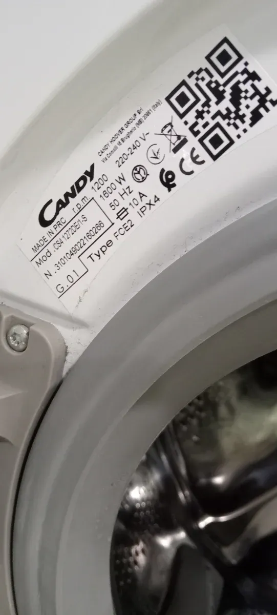 LAVADORA CARGA FRONTAL CANDY 7 KG A+++