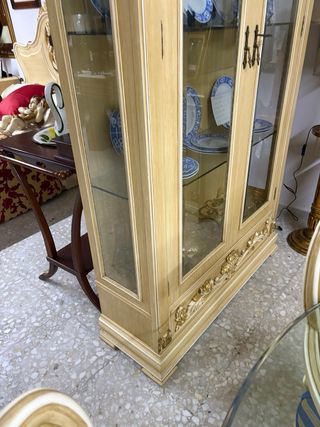 Vitrina Simar madera y cristal